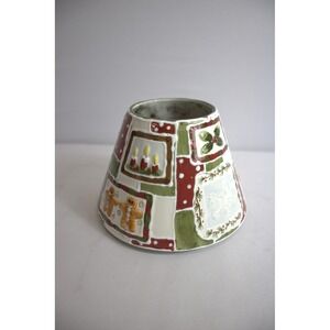 Yankee Candle Holiday Patchwork Luminaria Candle Holder Ceramic Christmas